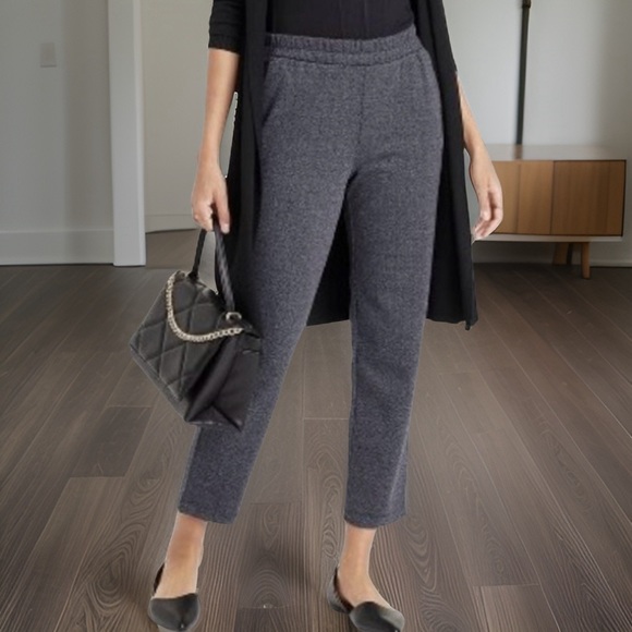 NWOT High-Rise Knit Pants Gray Sz XS - Picture 4 of 15